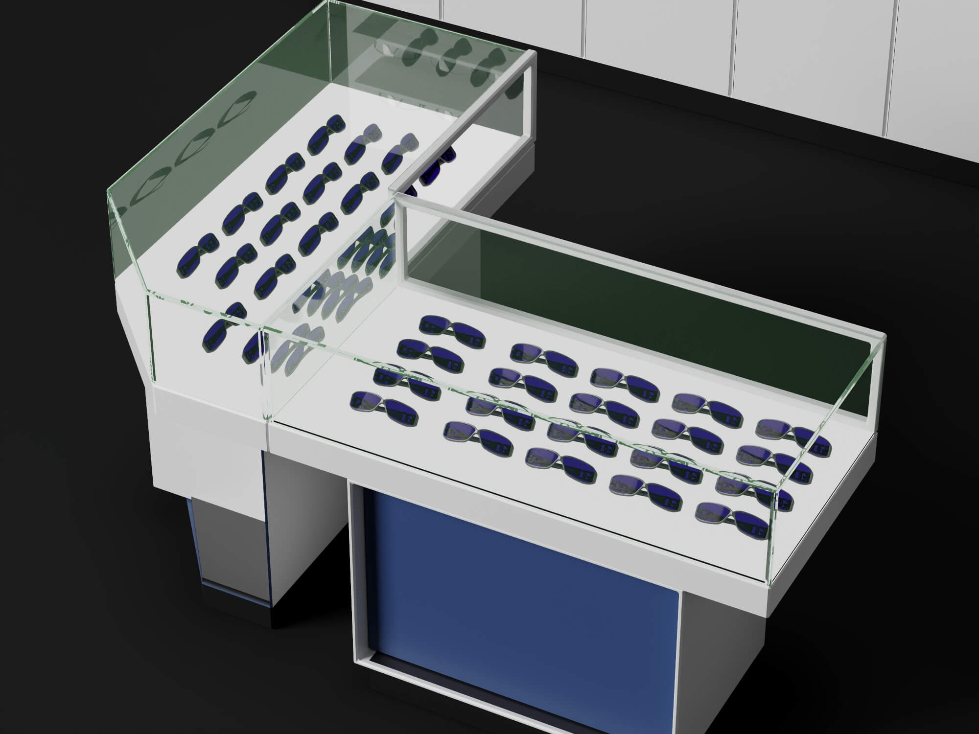 Optical Shop Furniture Set 3D Model 3D Model