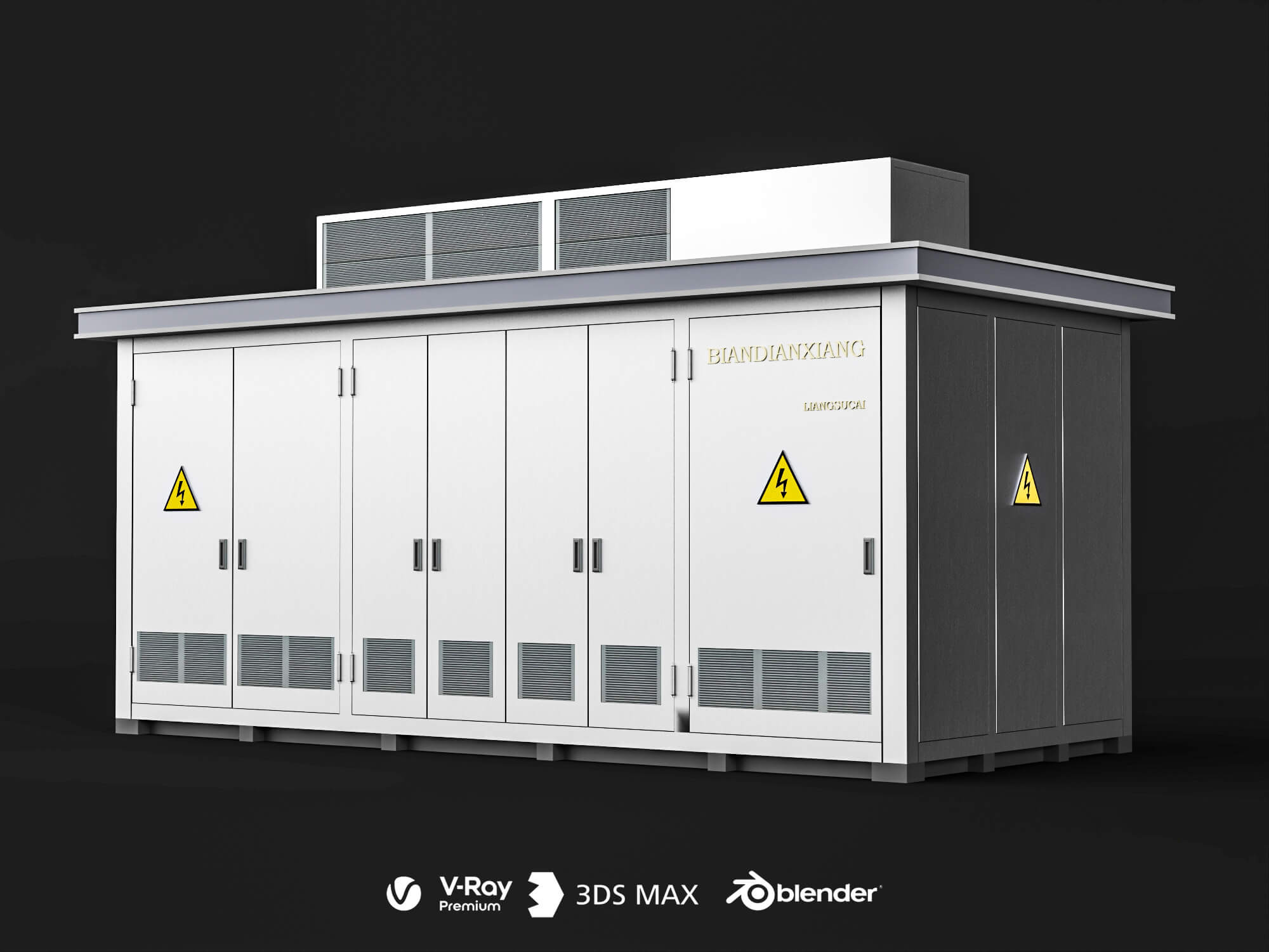 Prefabricated Substation Box 3D Model 3D Model