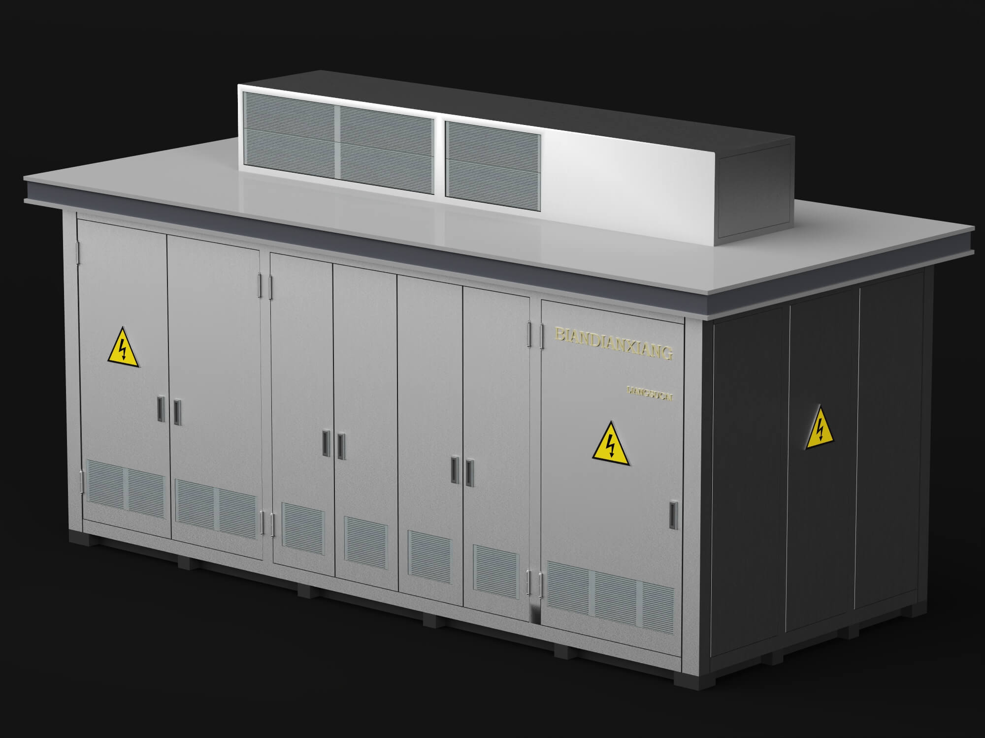 Prefabricated Substation Box 3D Model 3D Model