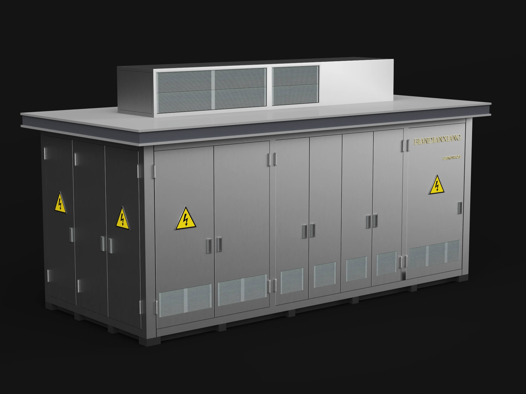Prefabricated Substation Box 3D Model 3D Model