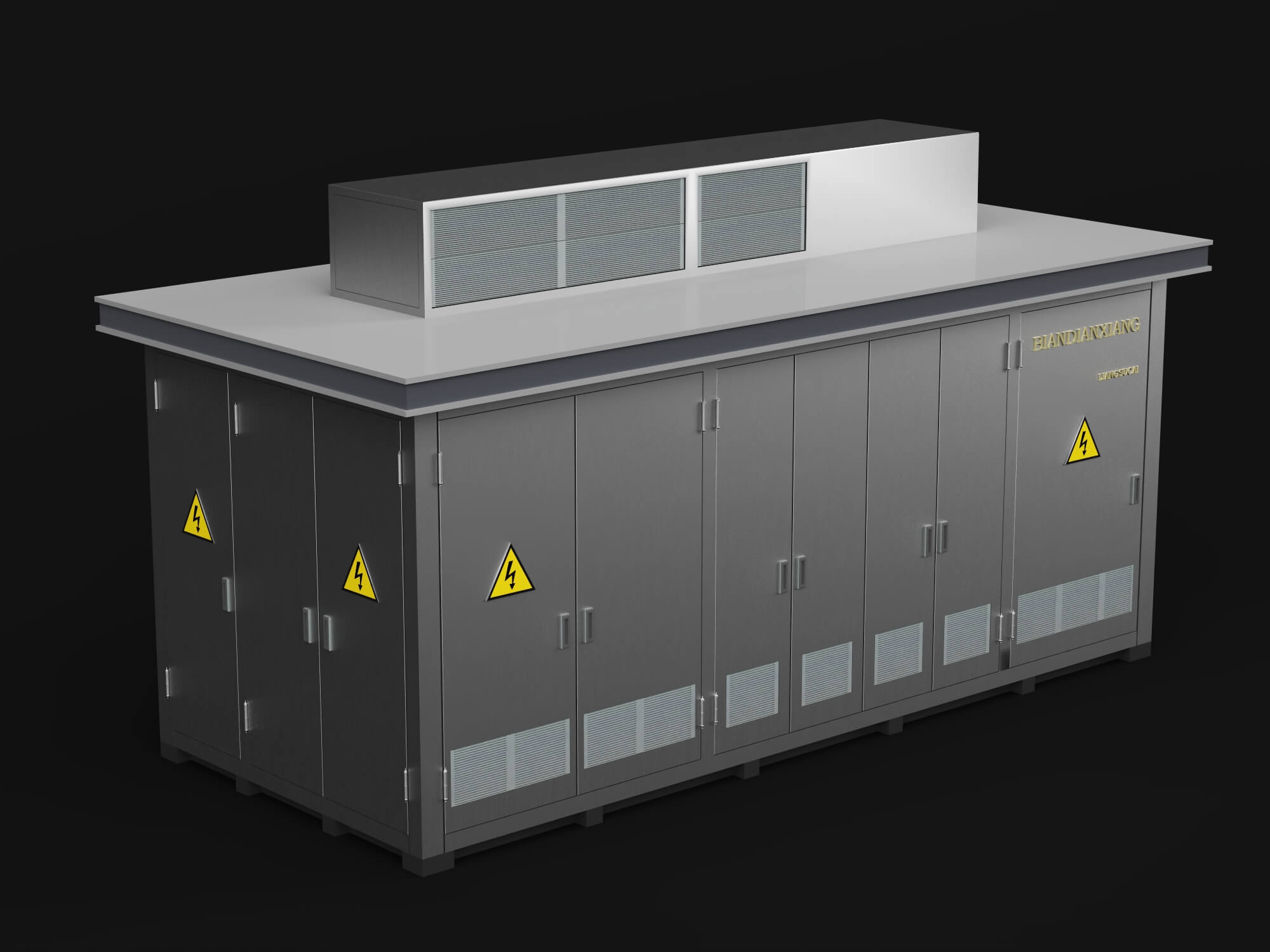 Prefabricated Substation Box 3D Model 3D Model