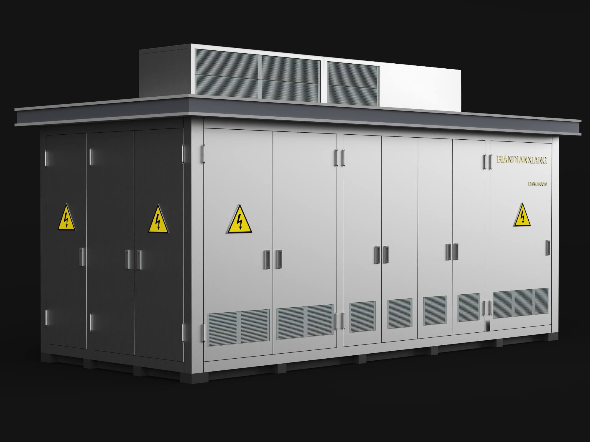 Prefabricated Substation Box 3D Model 3D Model