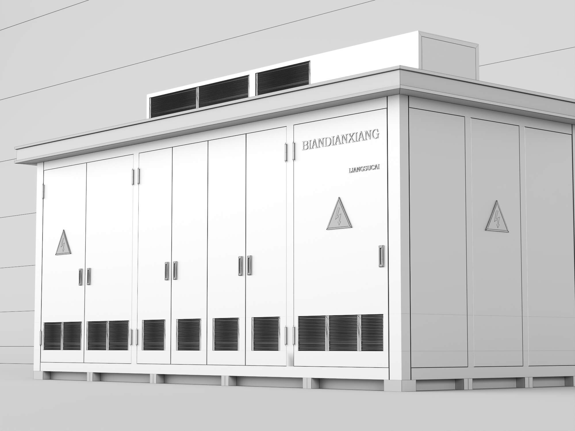 Prefabricated Substation Box 3D Model 3D Model