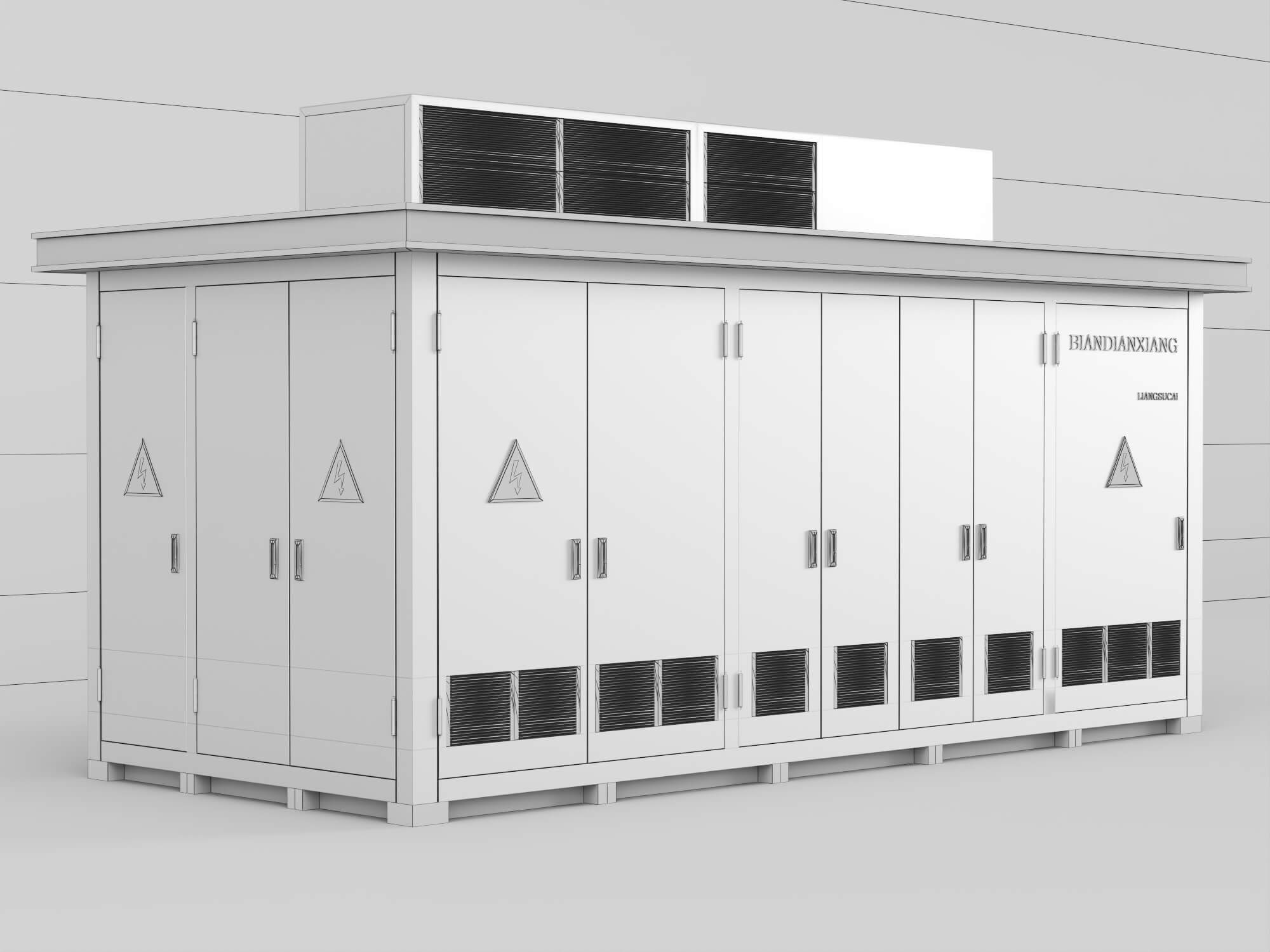 Prefabricated Substation Box 3D Model 3D Model