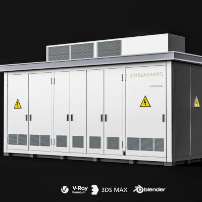 Prefabricated Substation Box 3D Model