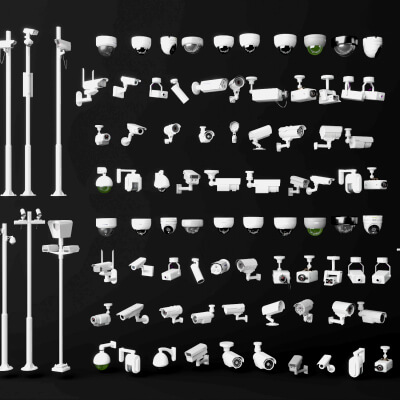 Security Camera Surveillance Equipment Asset Pack