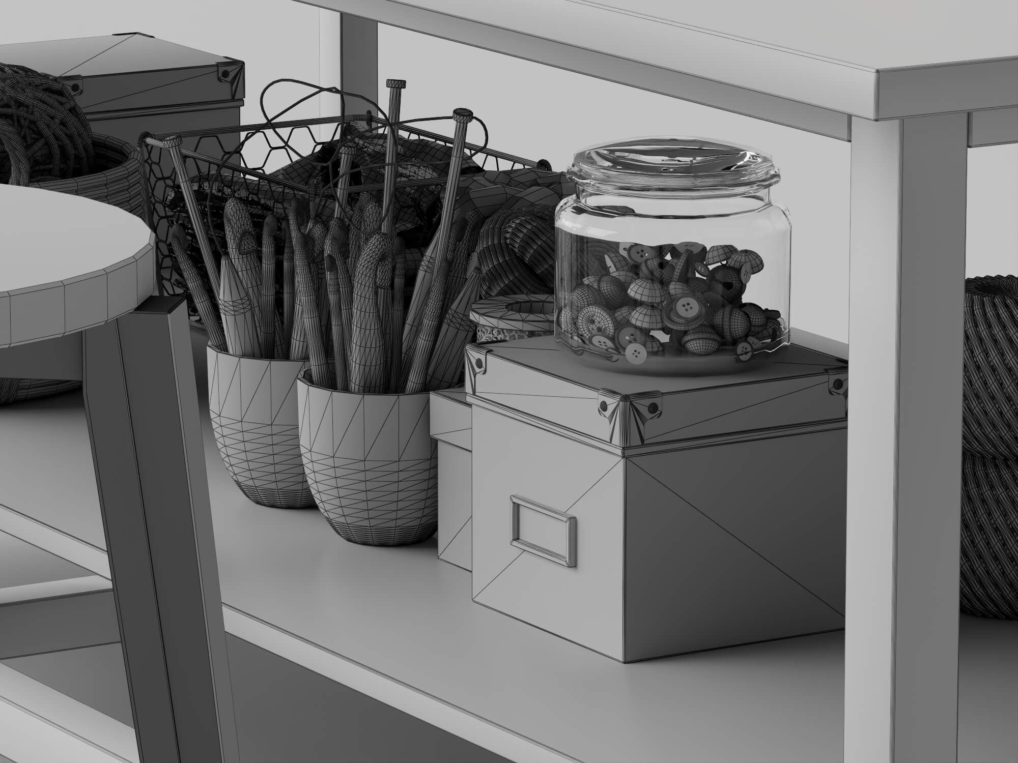 Sewing Craft Workstation 3D Model
