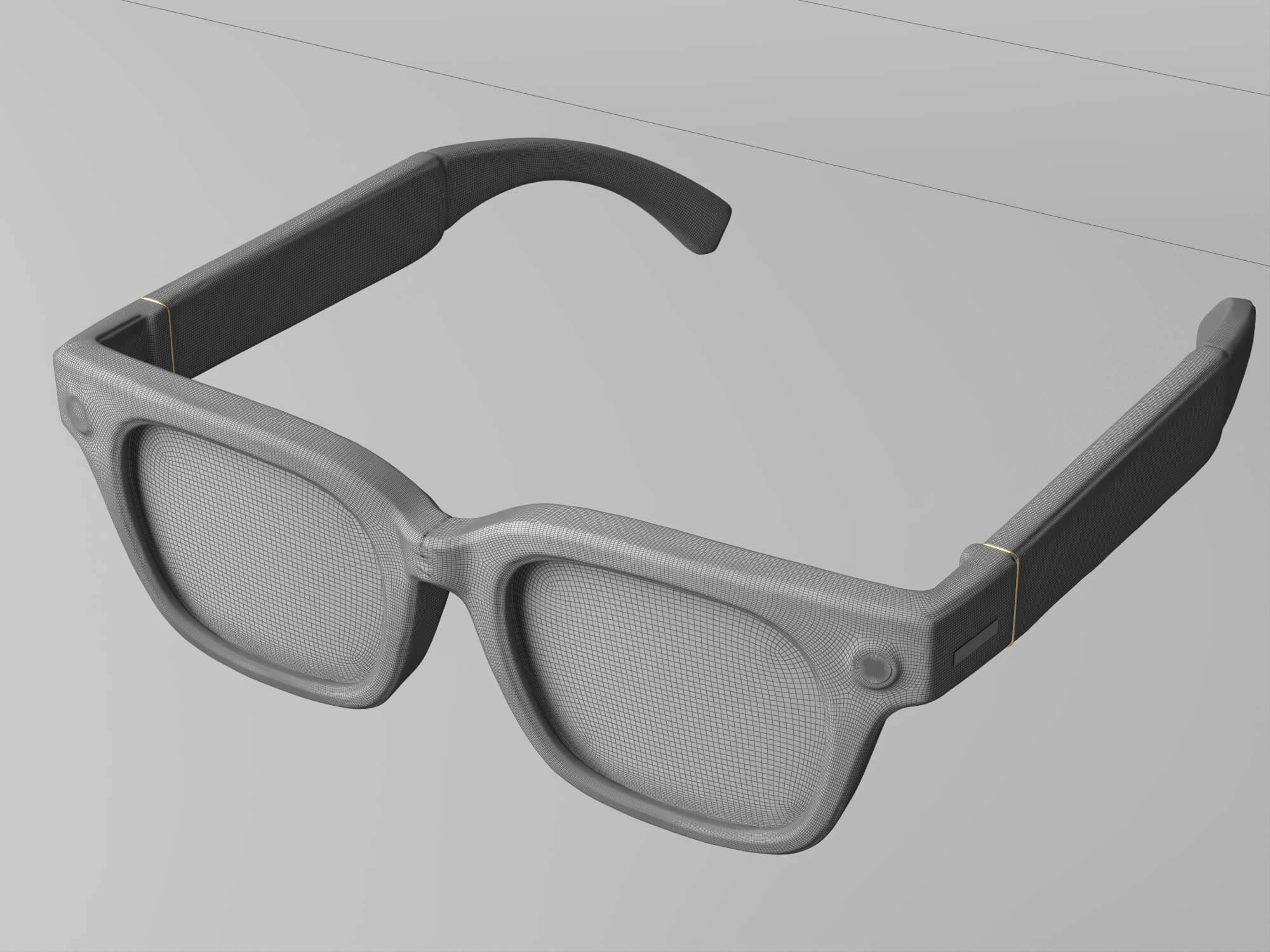 Smart AI Eyeglasses Lowpoly 3D Model 3D Model
