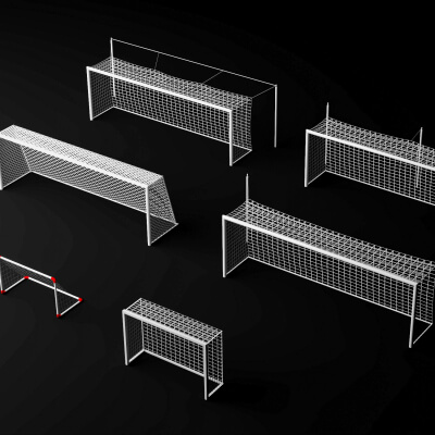 Soccer Goal Pack 3D Model