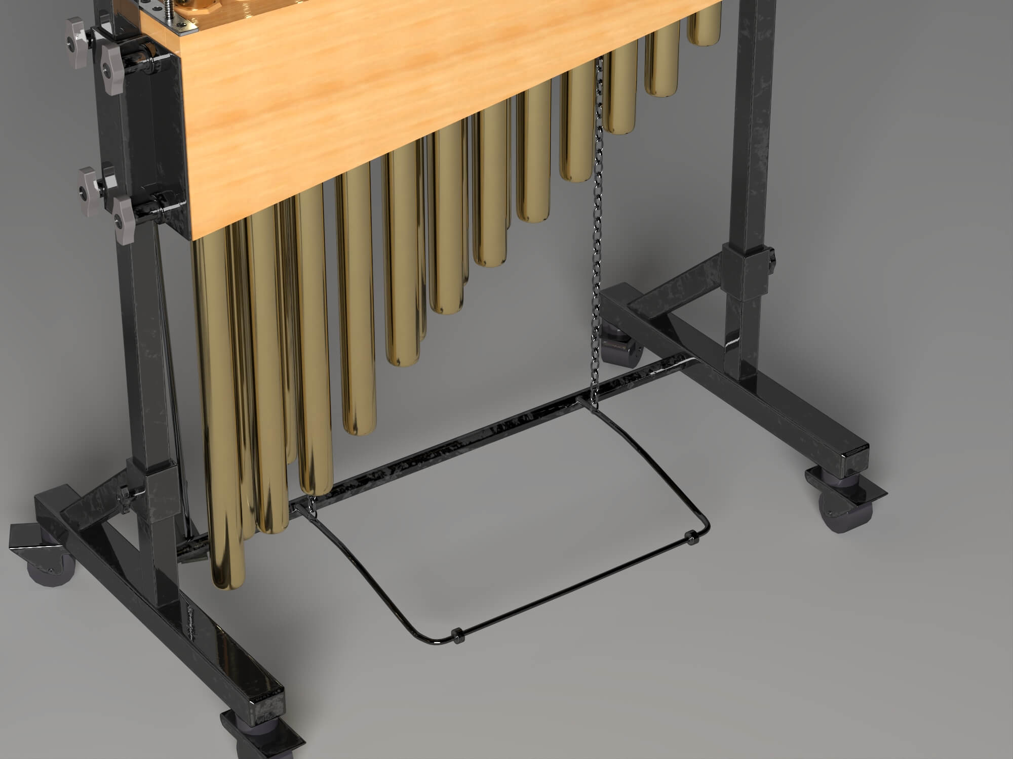 Tubular Bells Percussion Instrument Lowpoly 3D Model 3D Model