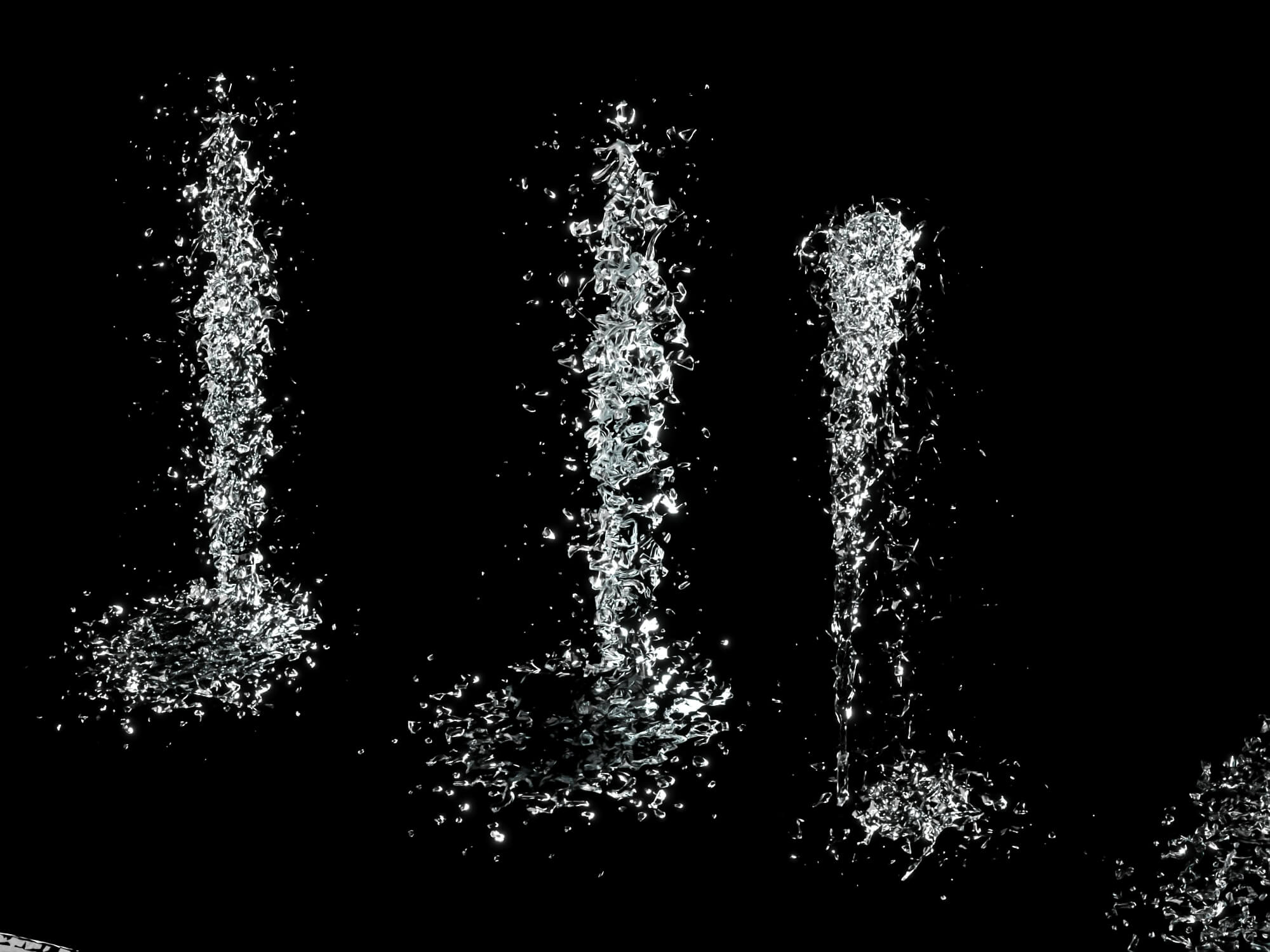 Water Fountain and Waterfall 3D Asset 3D Model