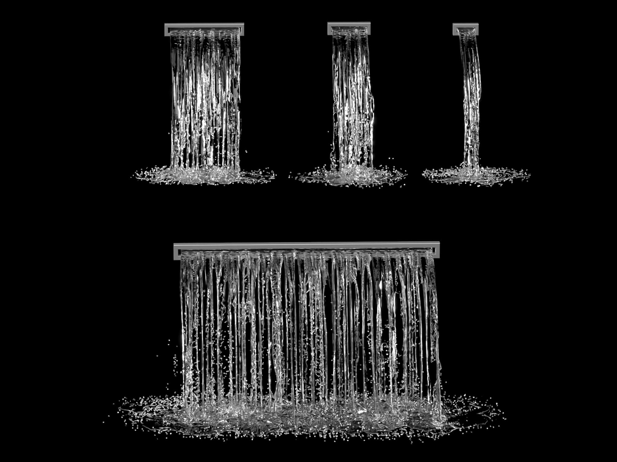 Waterfall Spout Water Effect 3D Asset 3D Model