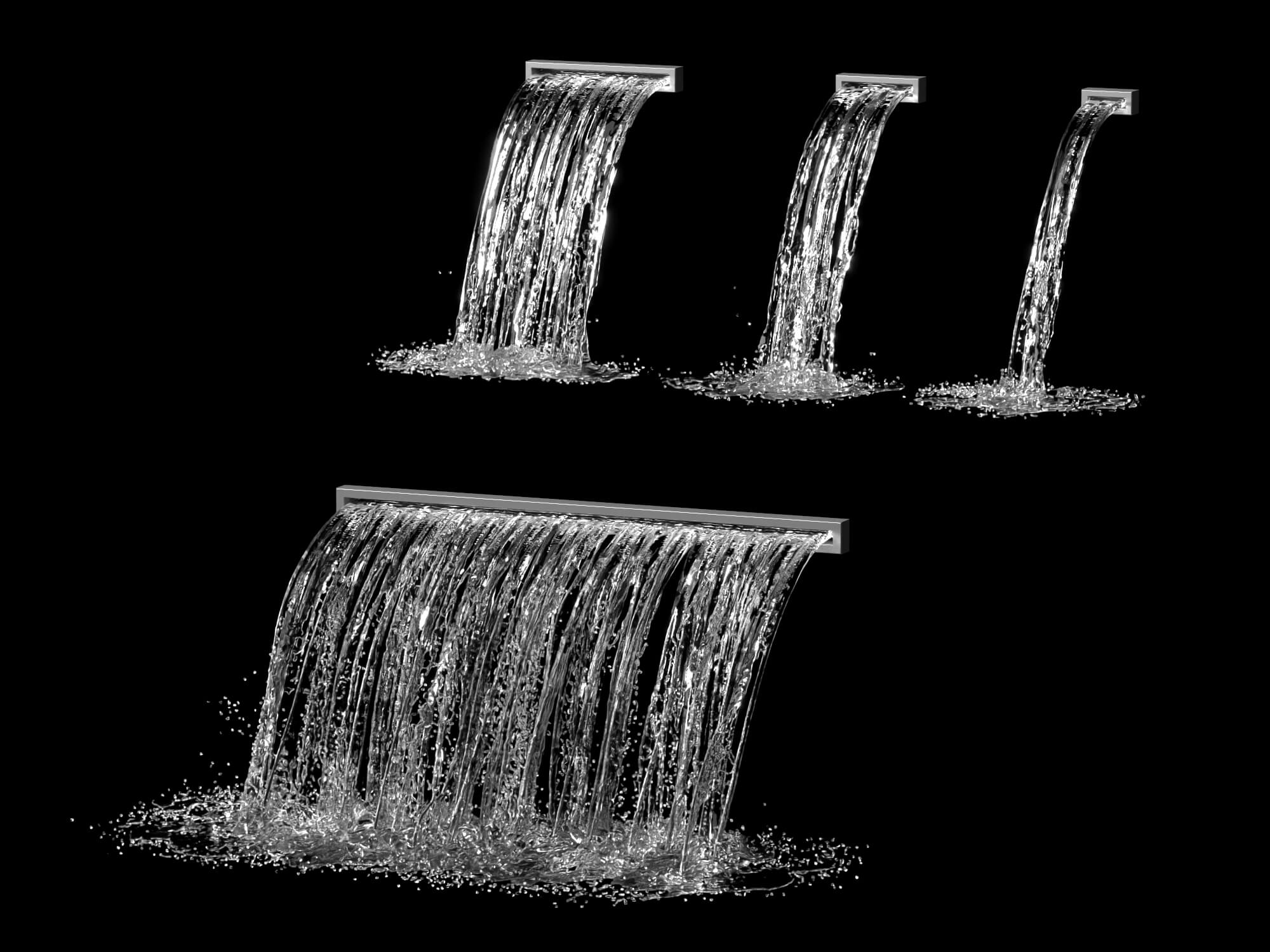 Waterfall Spout Water Effect 3D Asset 3D Model