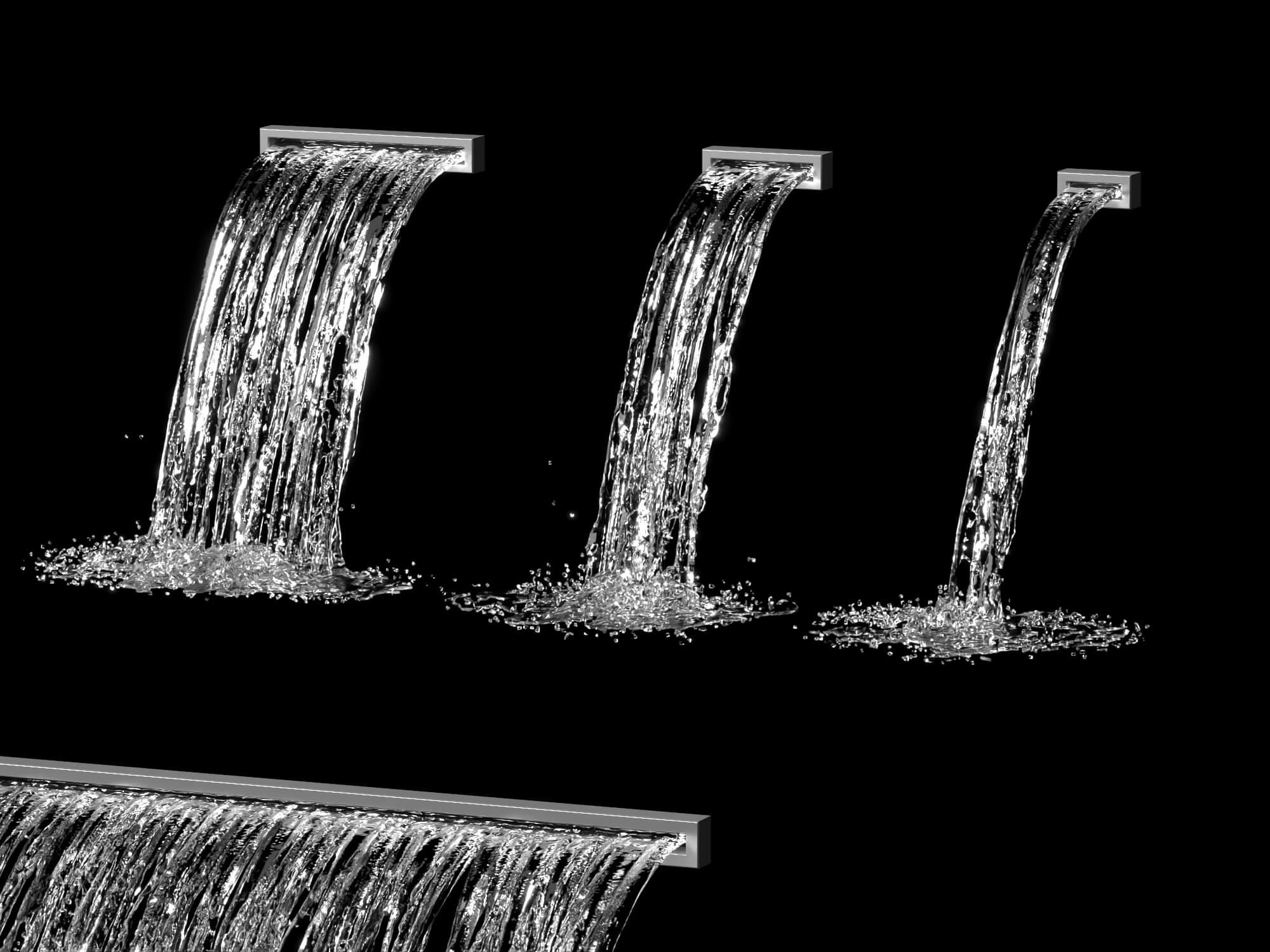 Waterfall Spout Water Effect 3D Asset 3D Model