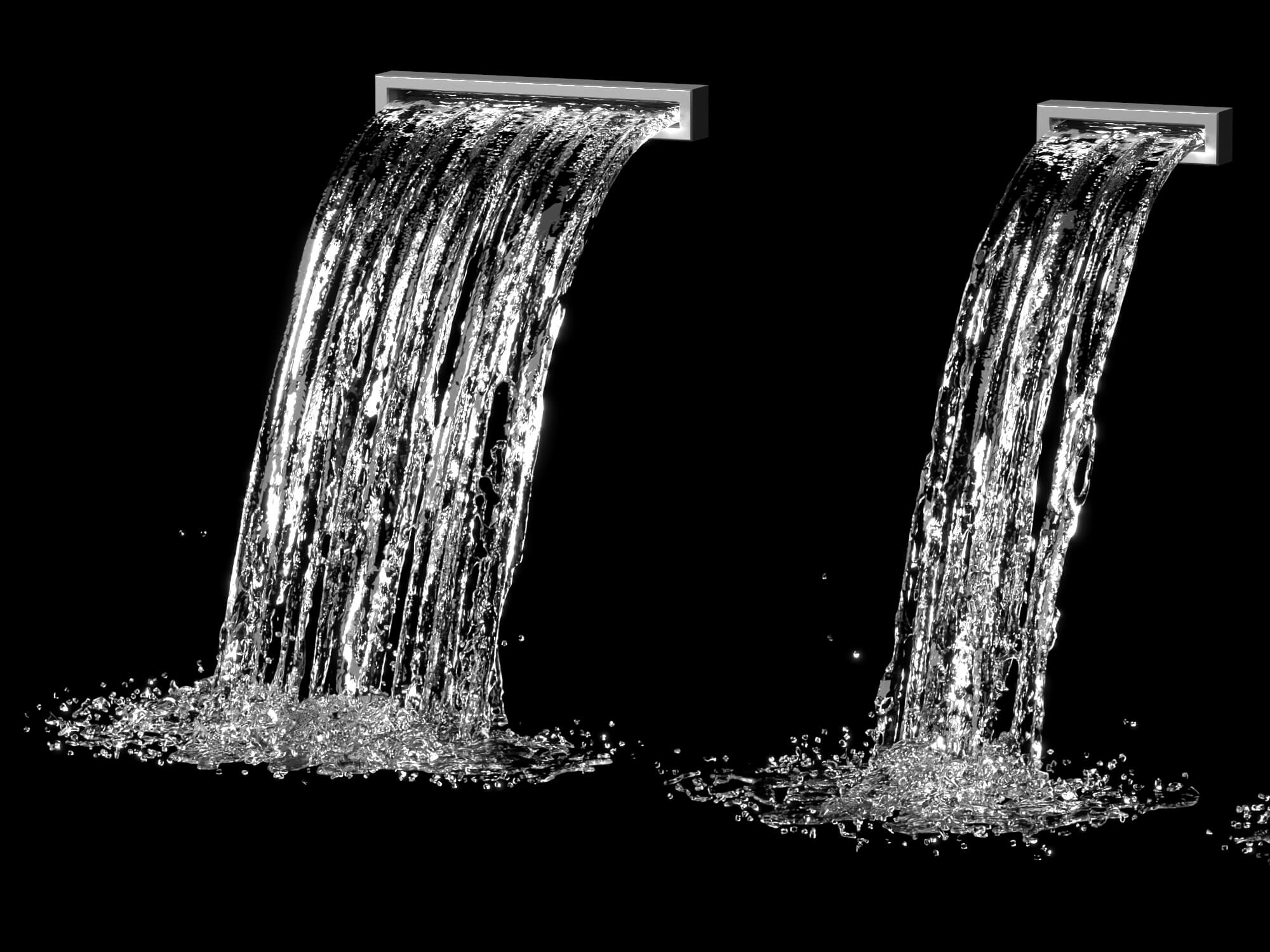 Waterfall Spout Water Effect 3D Asset 3D Model