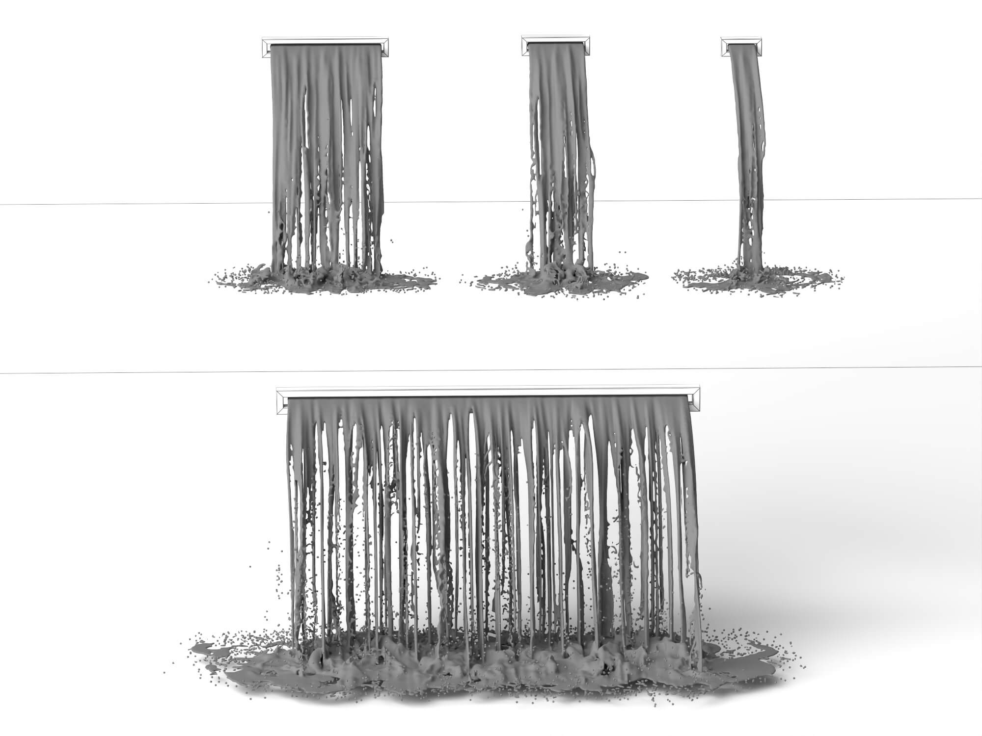 Waterfall Spout Water Effect 3D Asset 3D Model