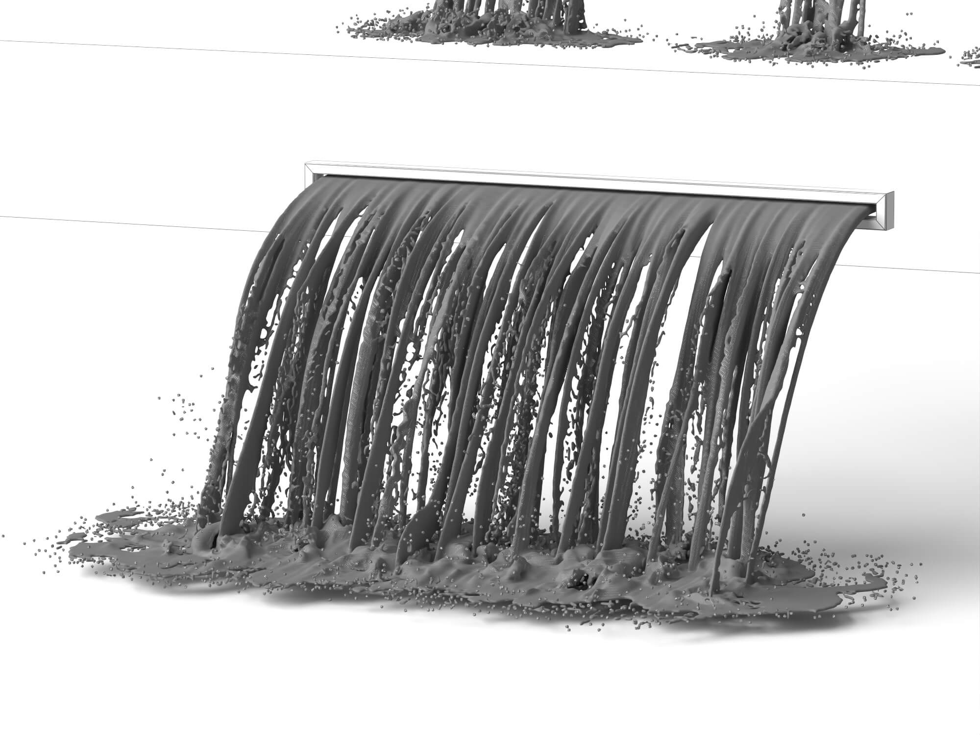 Waterfall Spout Water Effect 3D Asset 3D Model