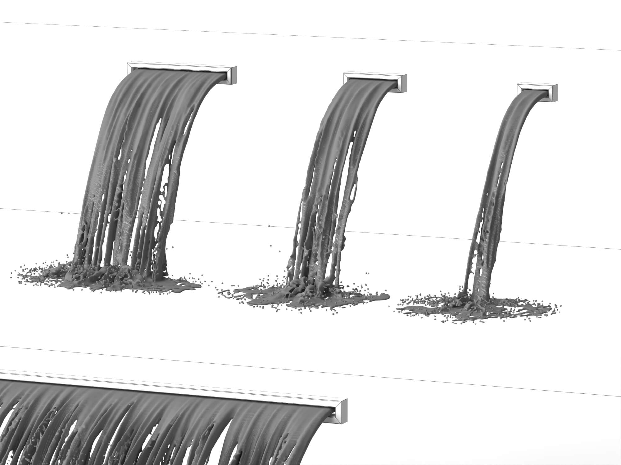 Waterfall Spout Water Effect 3D Asset 3D Model