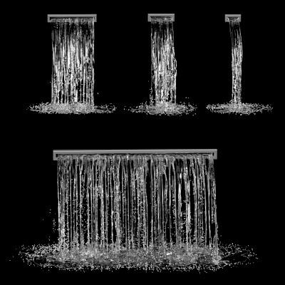 Waterfall Spout Water Effect 3D Asset