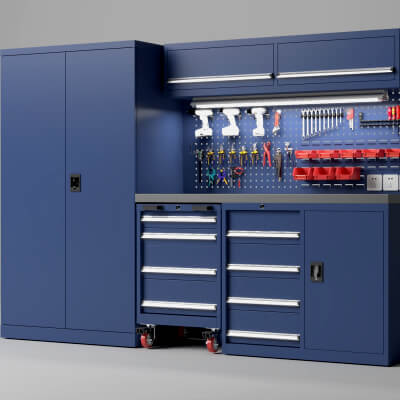 Workshop Tool Cabinet Workstation Asset