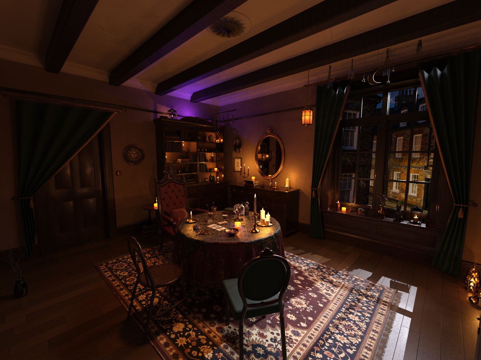 Fortune Teller Room for DAZ Studio Daz Content