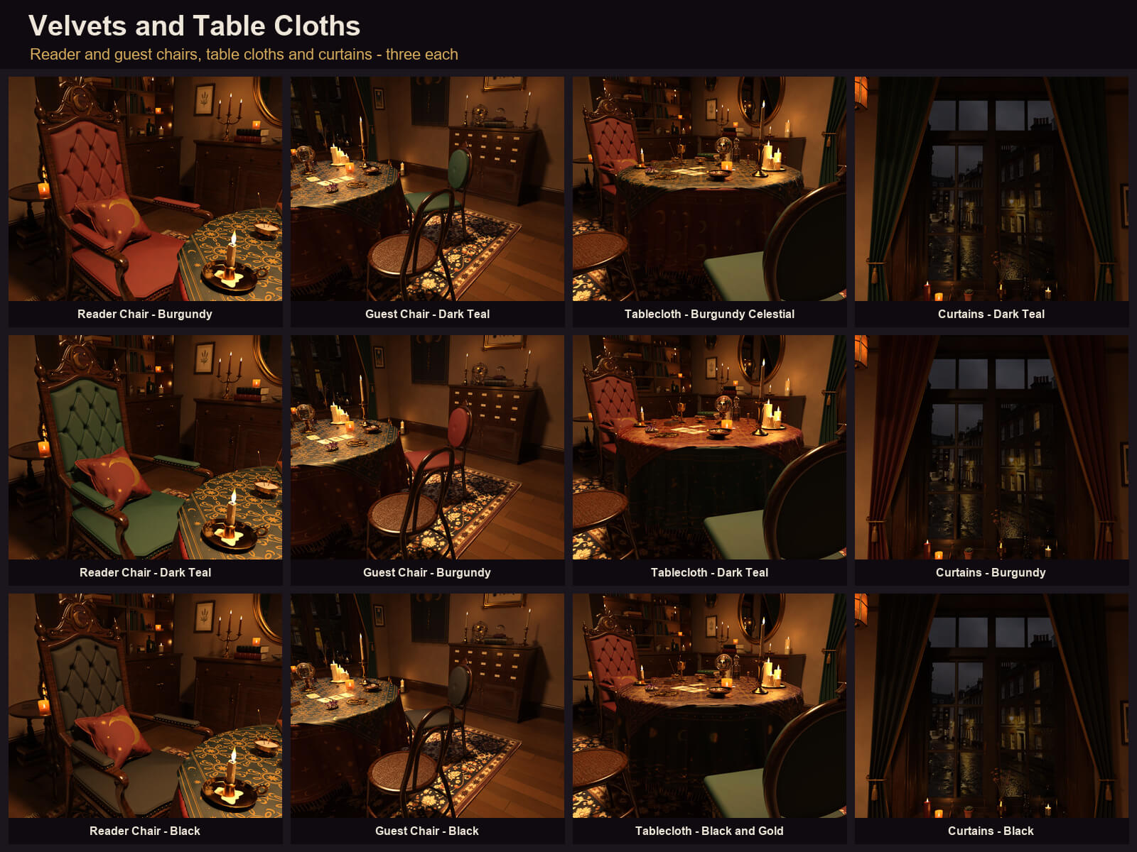 Fortune Teller Room for DAZ Studio Daz Content