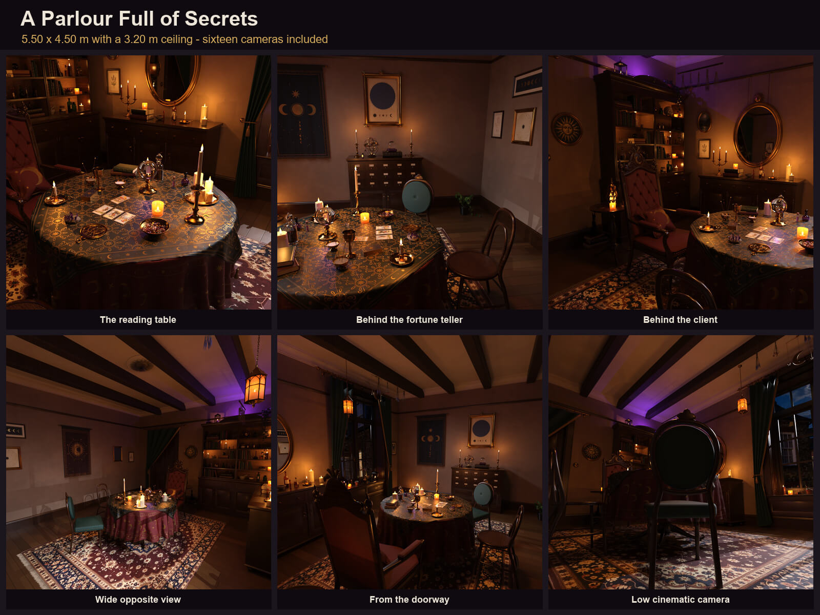 Fortune Teller Room for DAZ Studio Daz Content