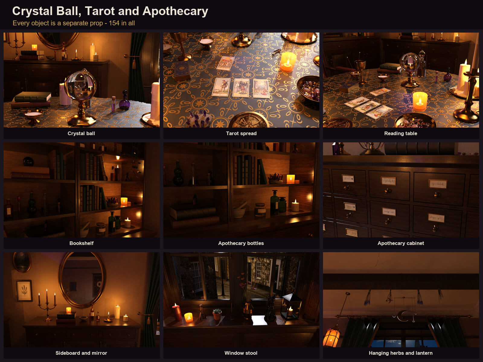 Fortune Teller Room for DAZ Studio Daz Content