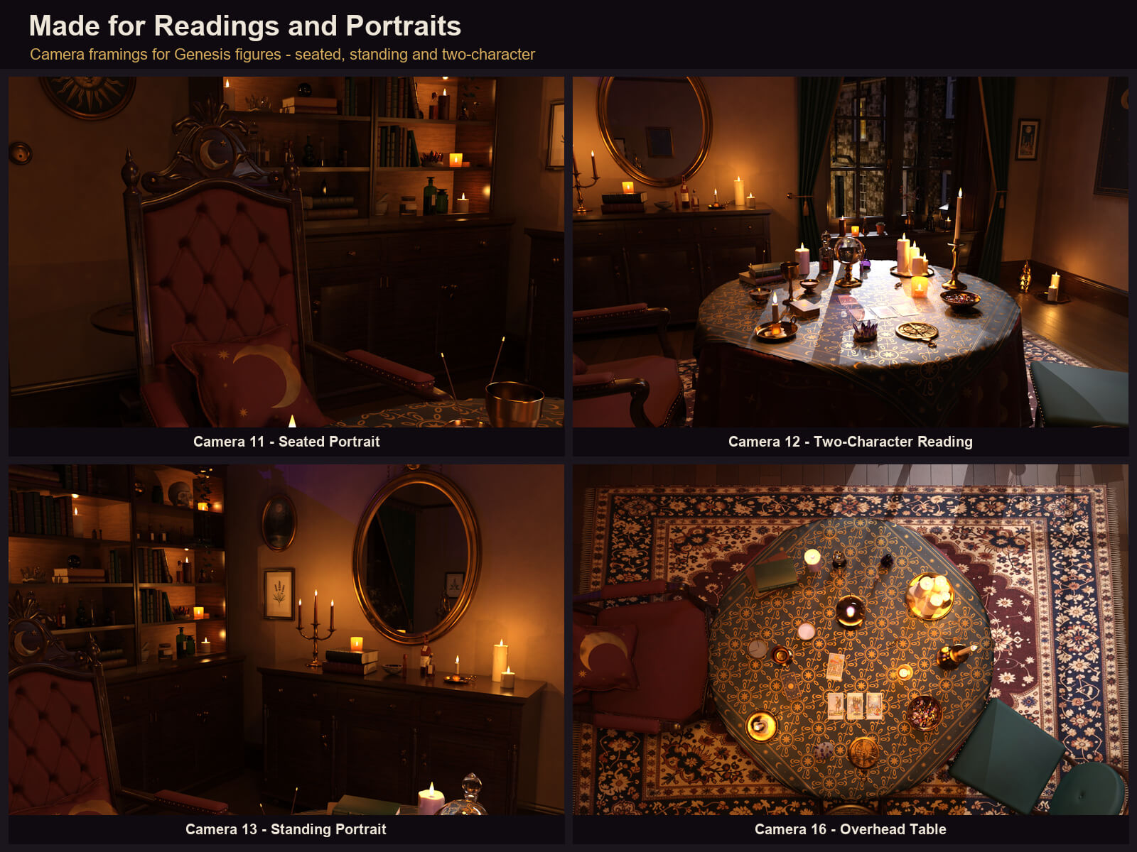 Fortune Teller Room for DAZ Studio Daz Content