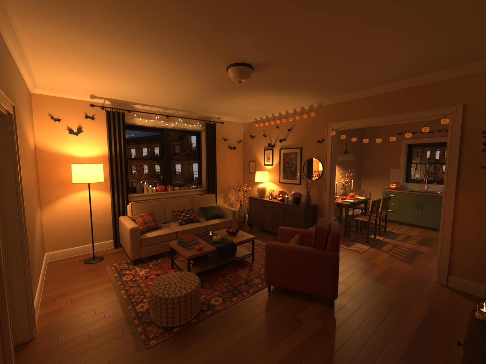 Halloween Apartment for DAZ Studio Daz Content