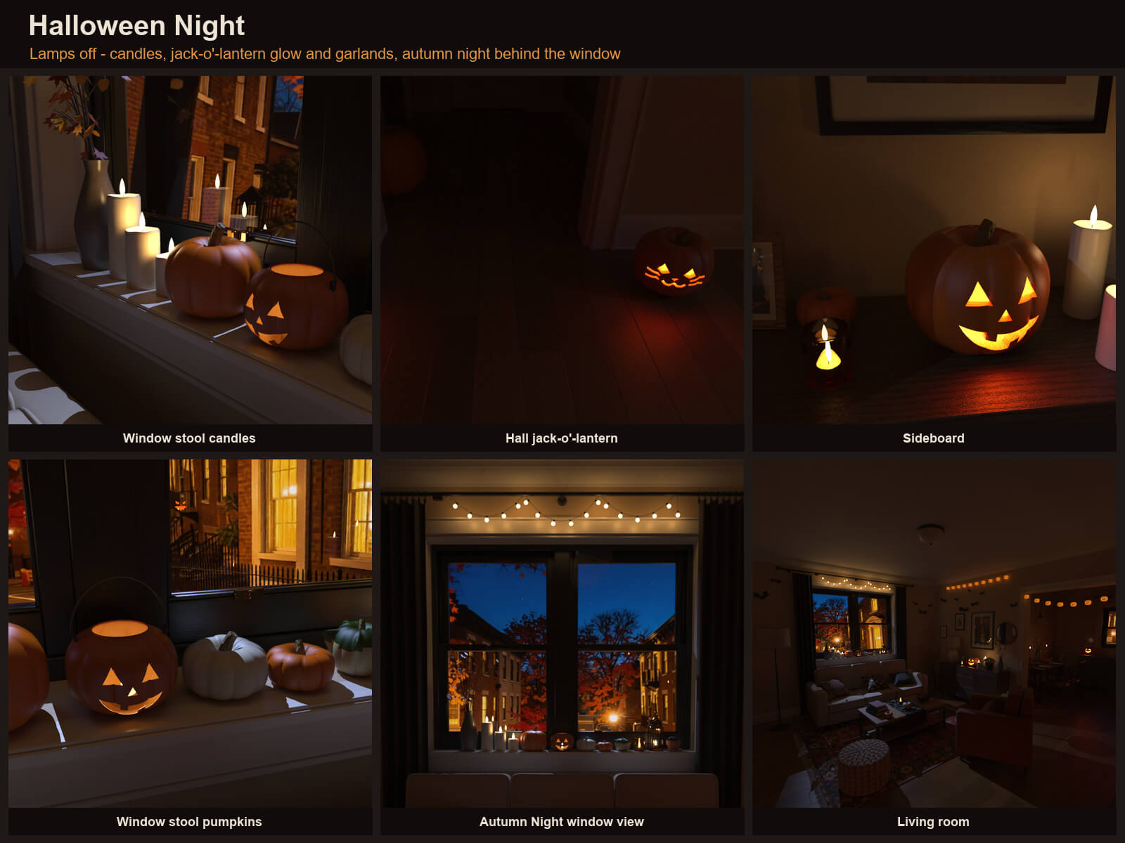 Halloween Apartment for DAZ Studio Daz Content