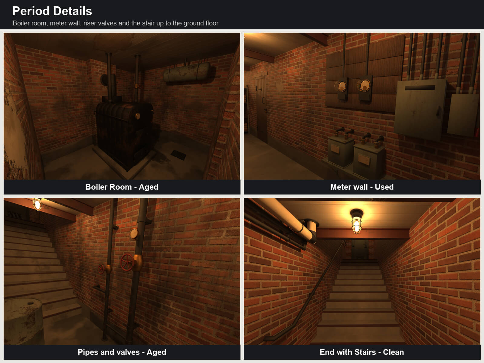 NYC Tenement Basement for DAZ Studio Daz Content