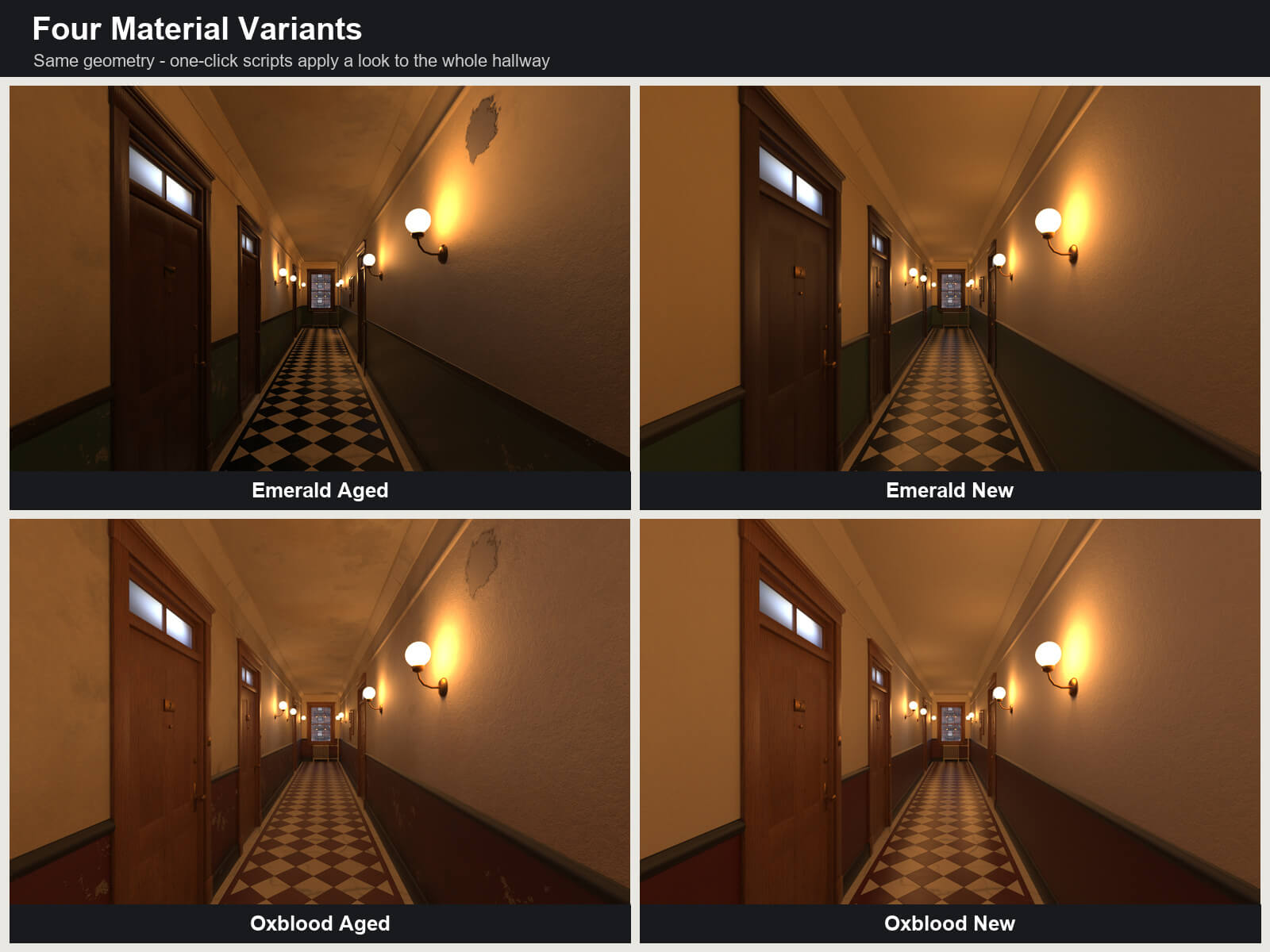 NYC Tenement Hallway for DAZ Studio Daz Content