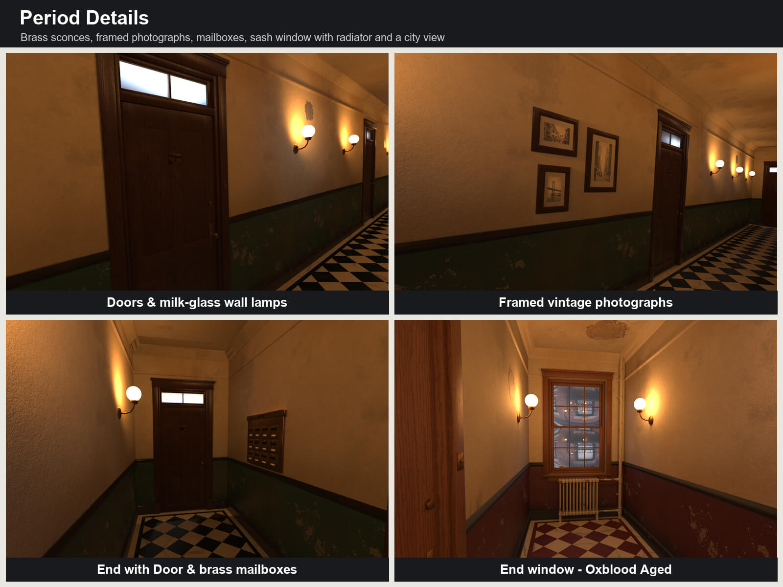 NYC Tenement Hallway for DAZ Studio Daz Content