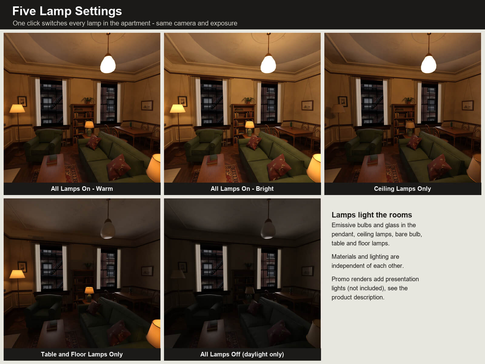 NYC Tenement Large Apartment for DAZ Studio Daz Content