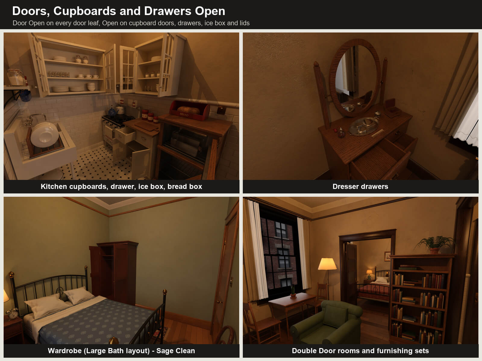 NYC Tenement Small Apartment for Daz Studio Daz Content