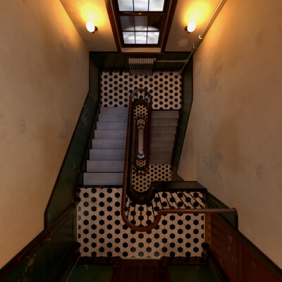 NYC Tenement Staircase for DAZ Studio