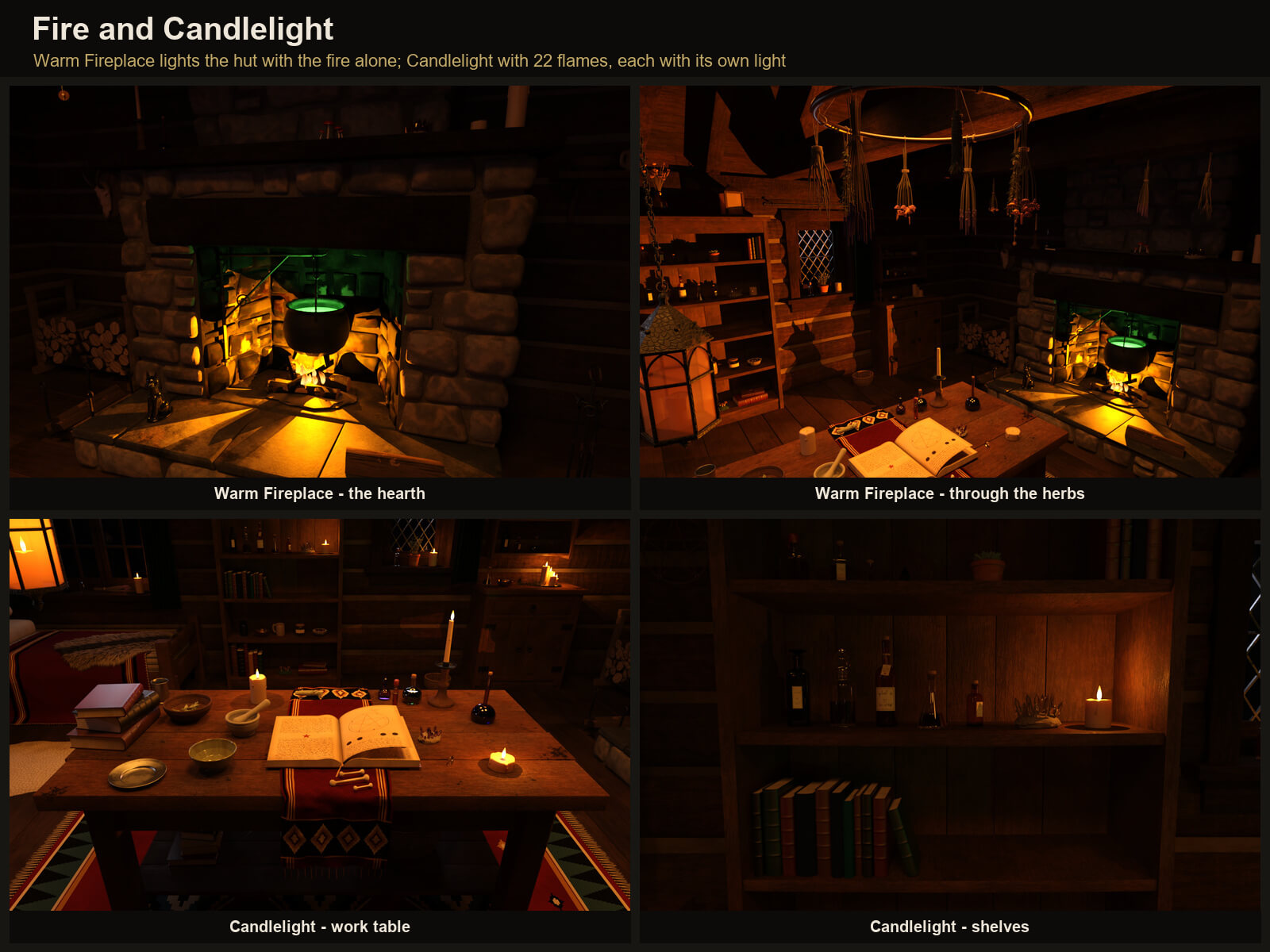 Witch Hut Interior for DAZ Studio Daz Content
