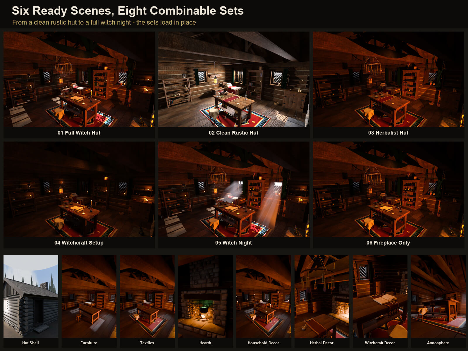 Witch Hut Interior for DAZ Studio Daz Content