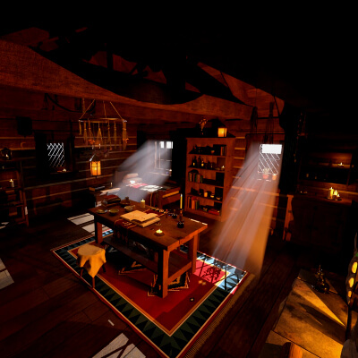 Witch Hut Interior for DAZ Studio