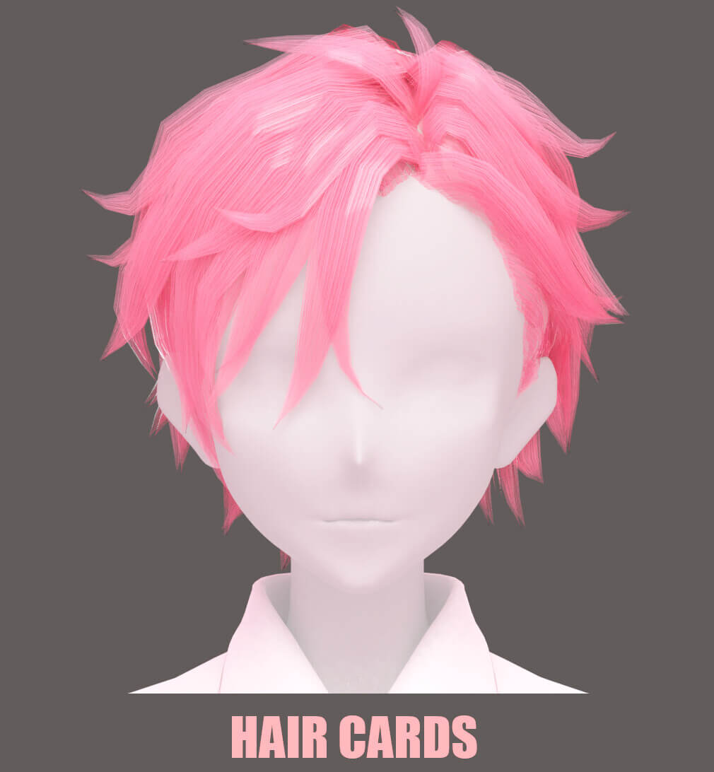 Male Hairstyle 3D Model