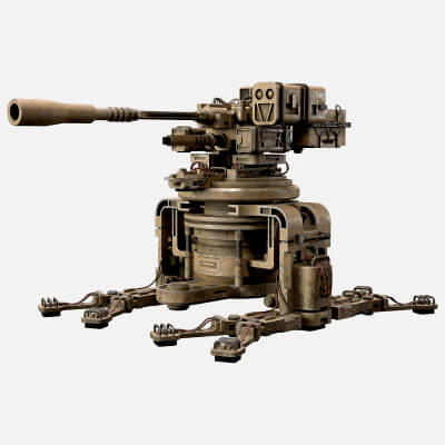 Sentry Gun-1-Desert-Dirty
