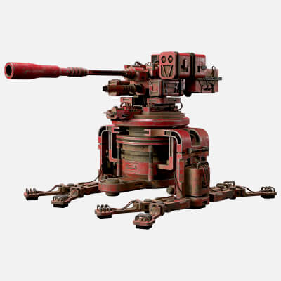 Sentry Gun-1-Red-Dirty