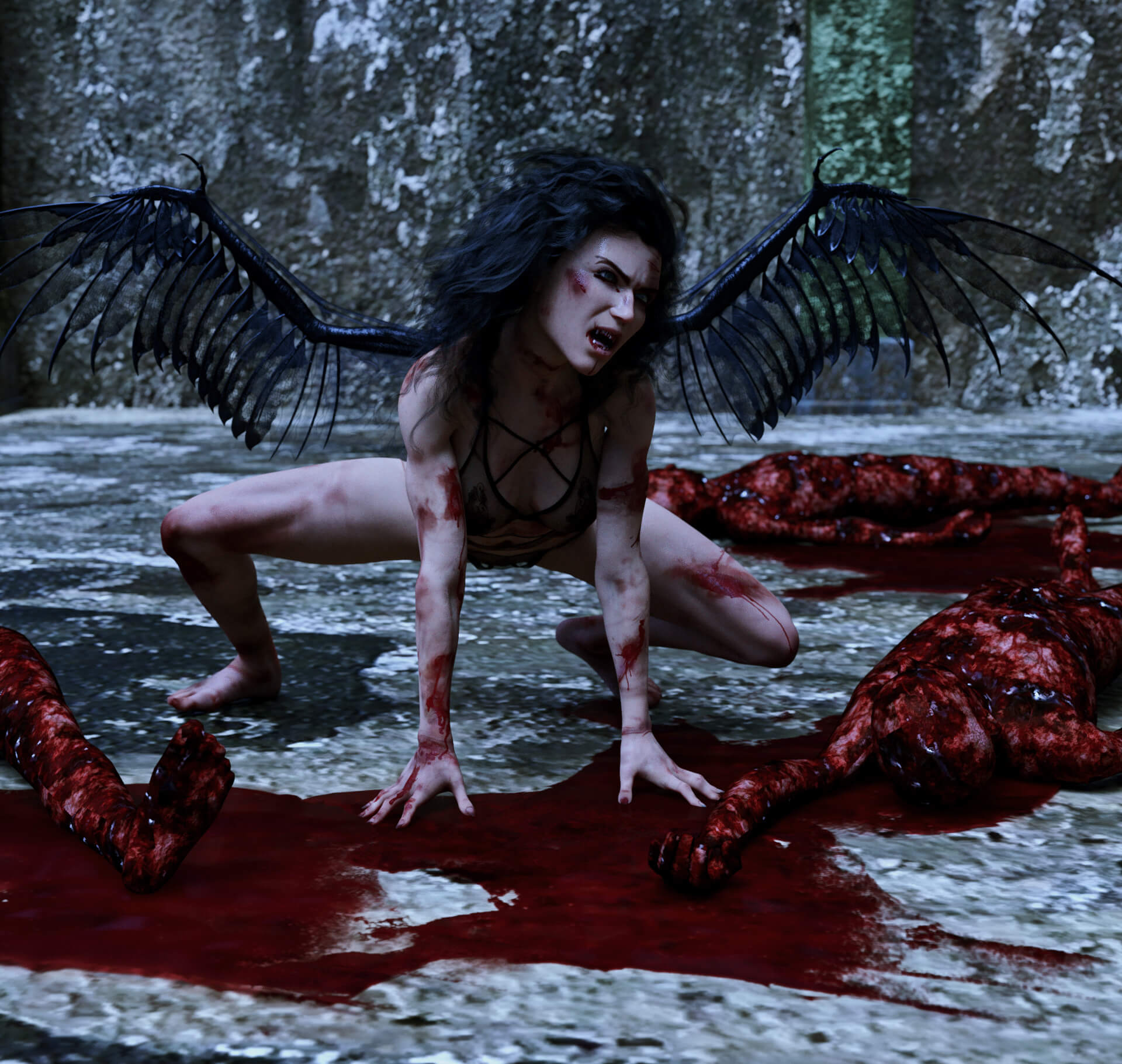 Vampire 3D Render, Digital Artwork by Avid Renderer