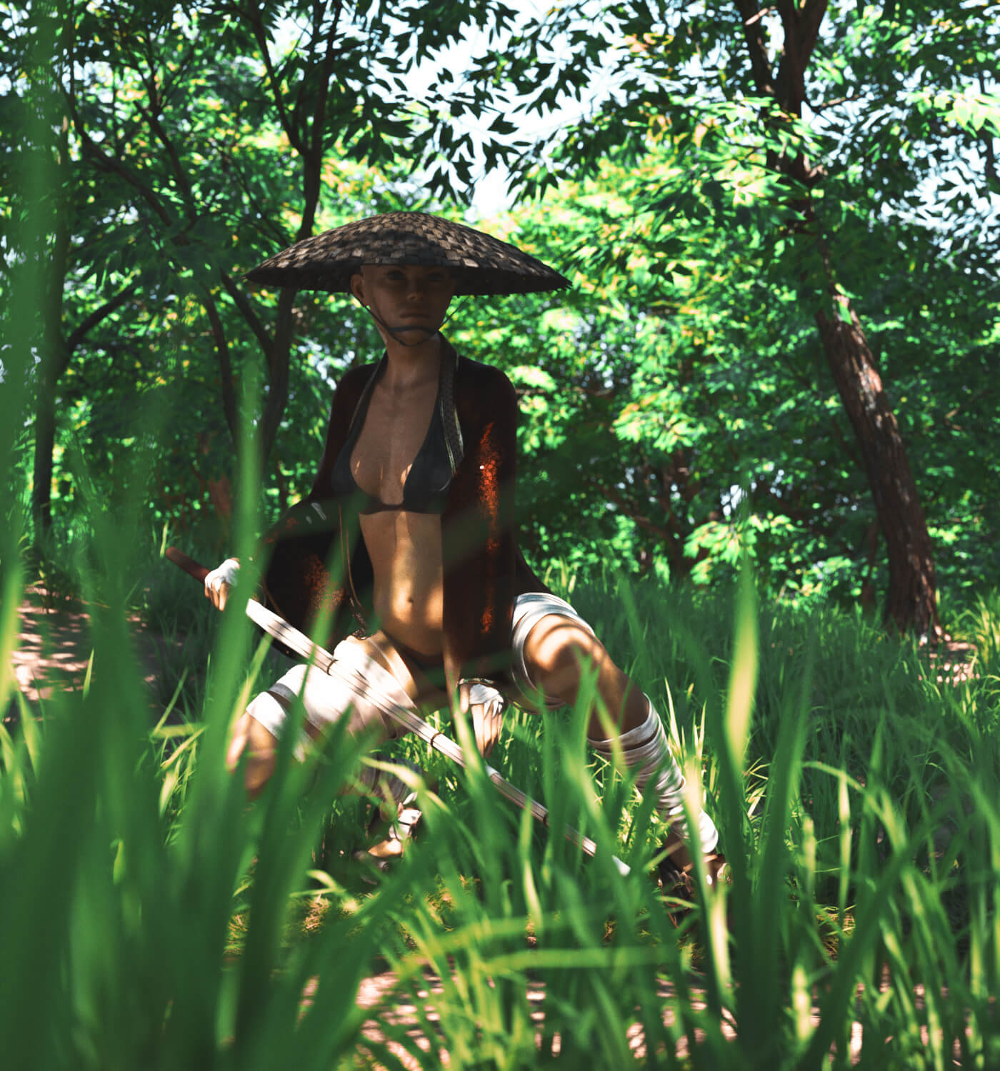 Waiting 3D Render, Digital Artwork by Avid Renderer