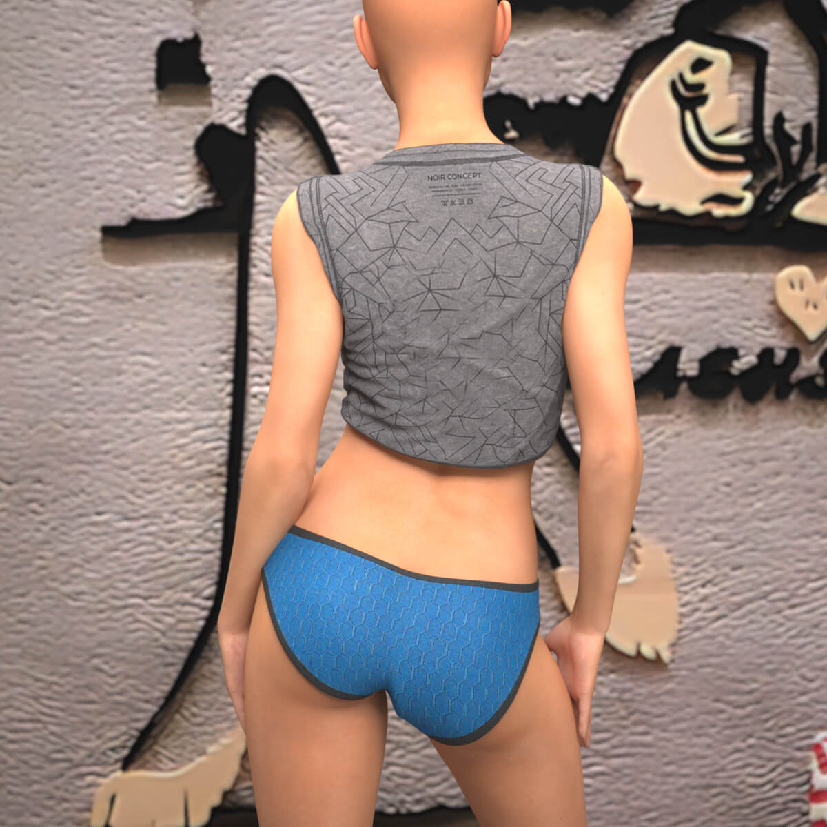 Avi Top for Genesis 3 Female Freebie Daz Content