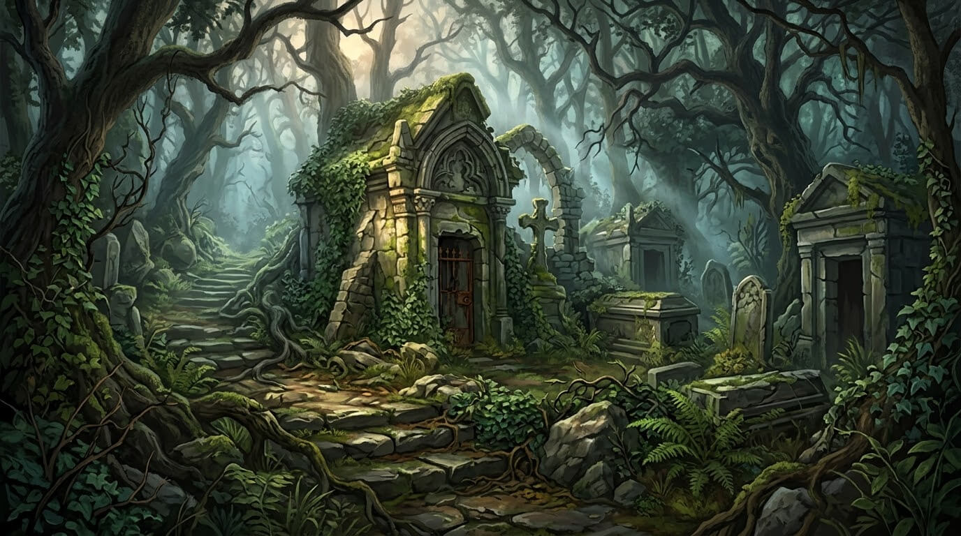 Spooky Cemetery 4 Original 2D Game Backgrounds 2D Game Asset