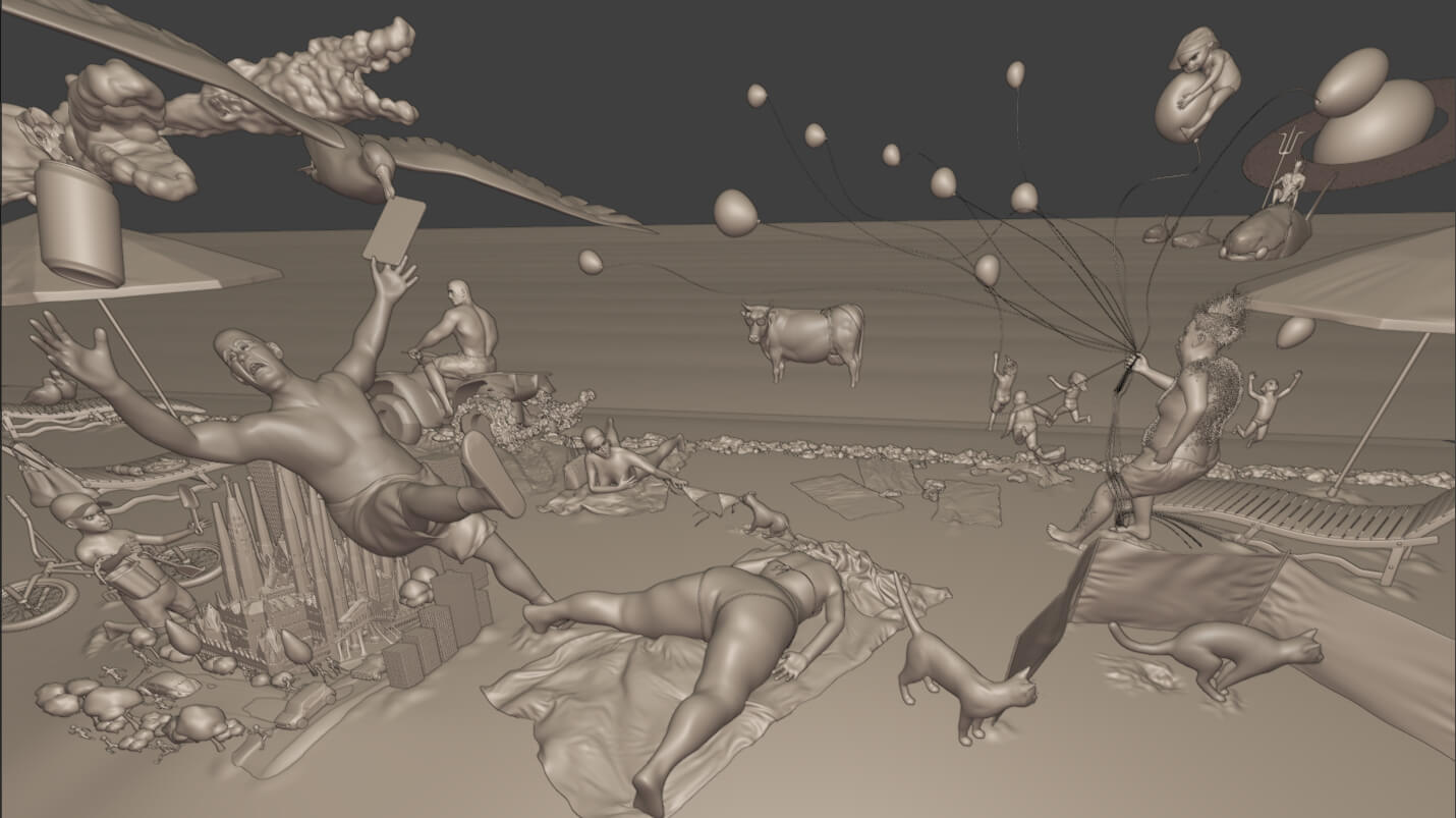 Summer Fun 3D Render, Digital Artwork by Baszczer