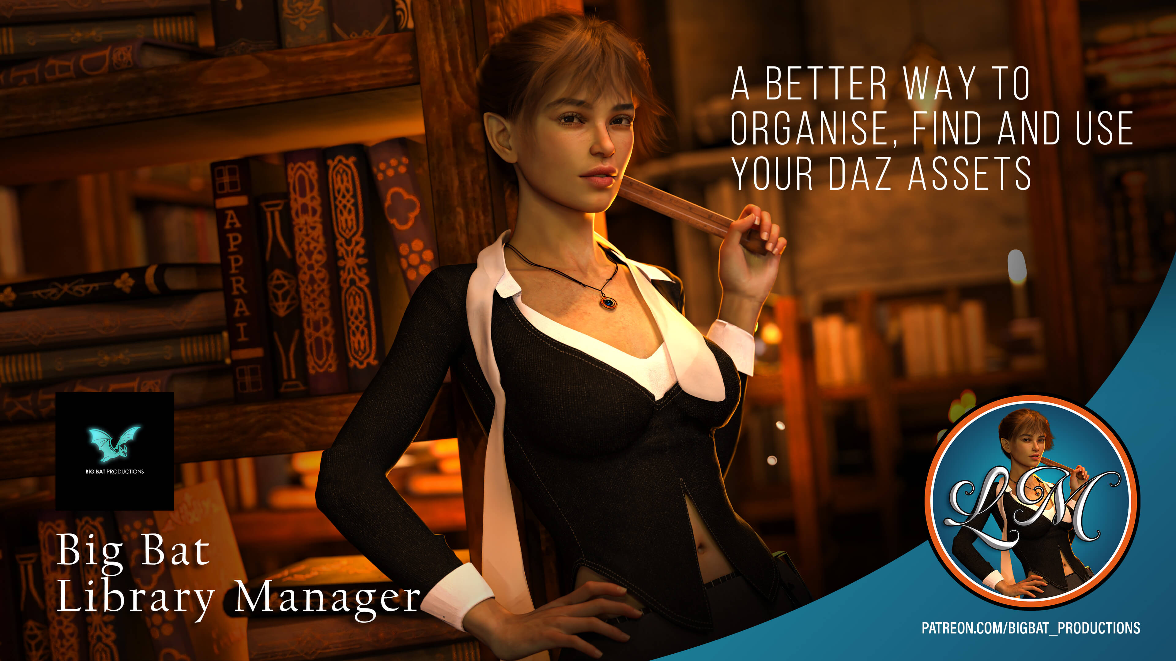 Big Bat Library Manager 3D Software or Plug-In