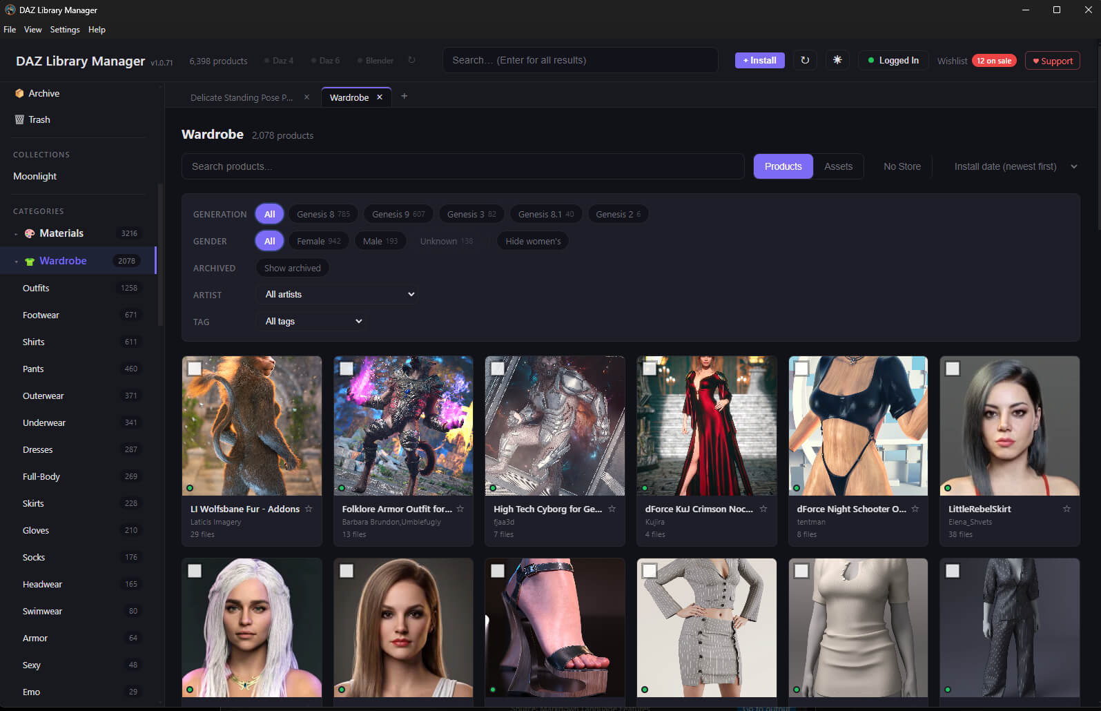 Big Bat Library Manager 3D Software or Plug-In